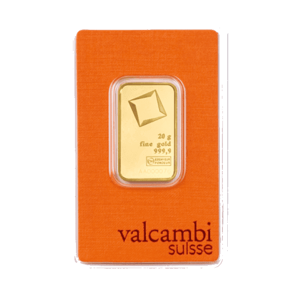 Sztabka złota Valcambi Suisse 20g (au 999,9)