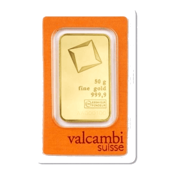 Sztabka złota Valcambi Suisse 50g (au 999,9)