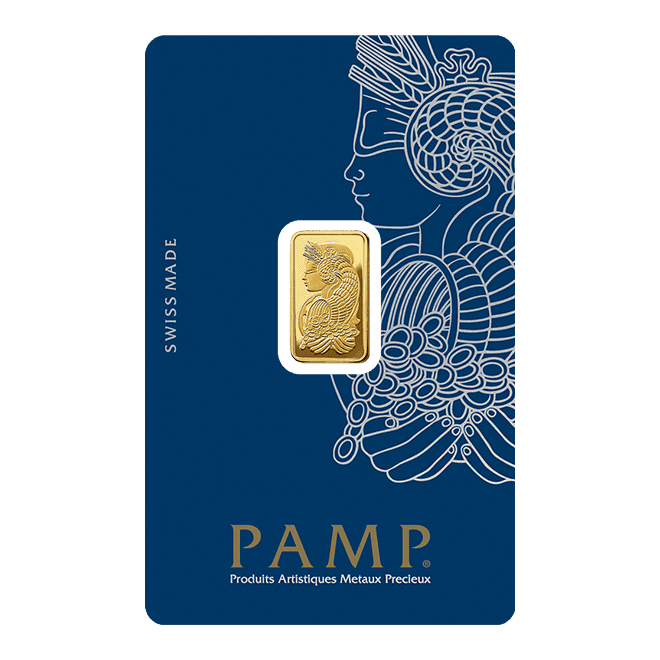 Sztabka złota PAMP 2,5g (au 999,9)