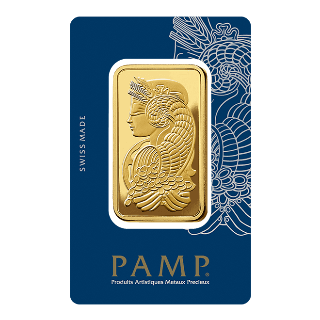Sztabka złota PAMP 50g (au 999,9)