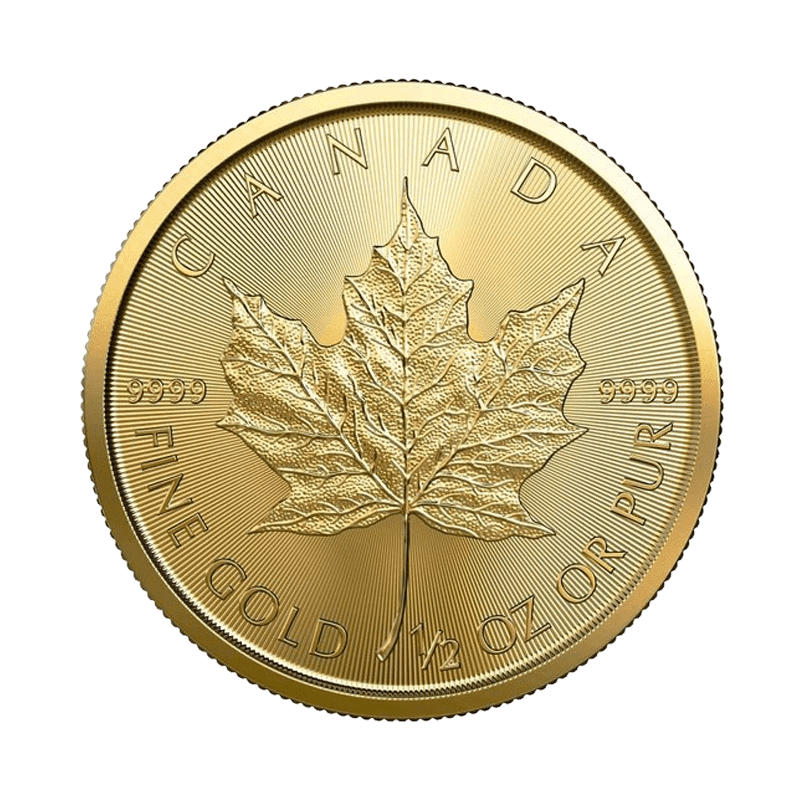 Kanadyjski Liść Klonowy 1/2 uncji złota (Au 999,9) — Royal Canadian Mint