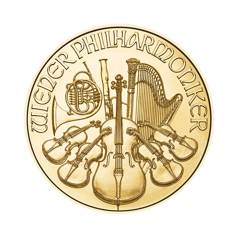Wiedeński Filharmonik 1/2 uncji złota (Au 999,9) — Münze Österreich