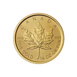 Kanadyjski Liść Klonowy 1/4 uncji złota