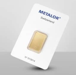 Sztabka złota Metalor 10g