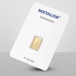 Sztabka złota Metalor 2,5g