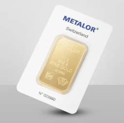 Sztabka złota Metalor 50g