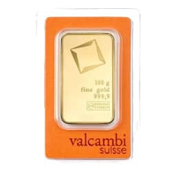 Sztabka złota Valcambi Suisse 100g