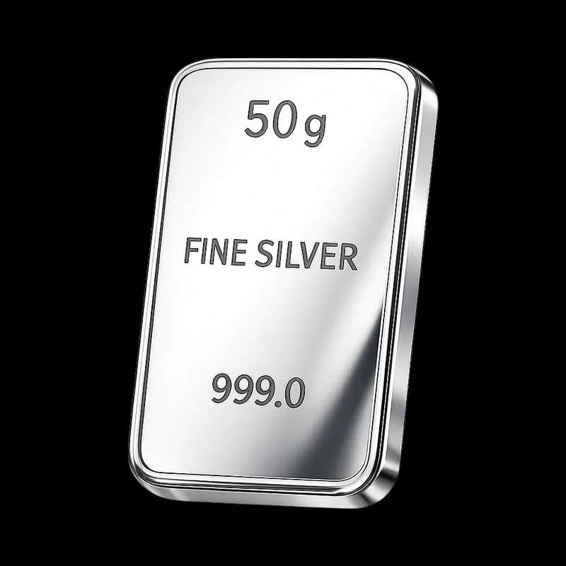 Sztabka srebra 50 g (Ag 999)