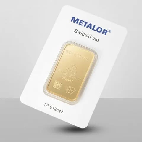 Sztabka złota Metalor 20g