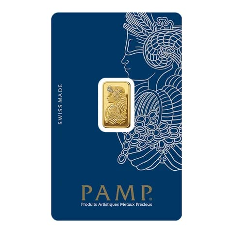 Sztabka złota PAMP 2,5g