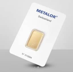 Sztabka złota Metalor 5g