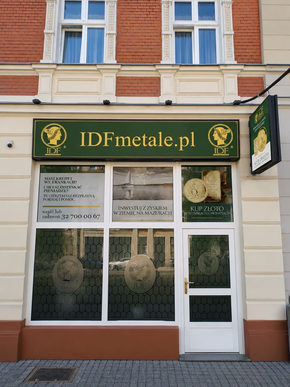 Oddział IDF Metale przy ulicy Jagiellońskiej 5 w Katowicach — kantor i punkt wydania kruszcu