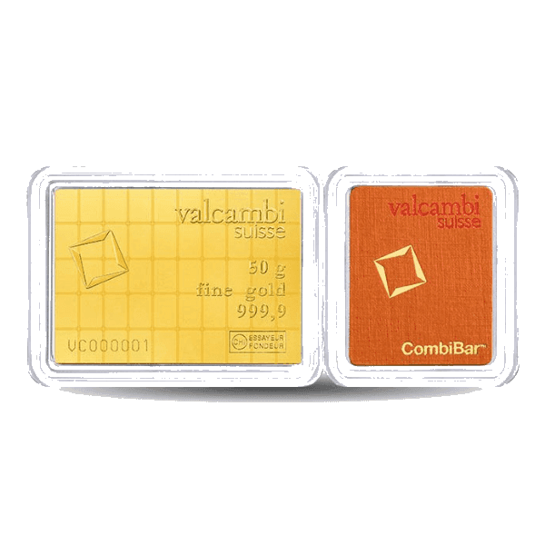 CombiBar 50g (50x1g) Valcambi Suisse (au 999,9)