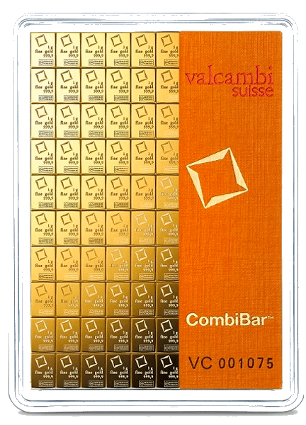 CombiBar 100g (100x 1g) Valcambi Suisse (au 999,9)