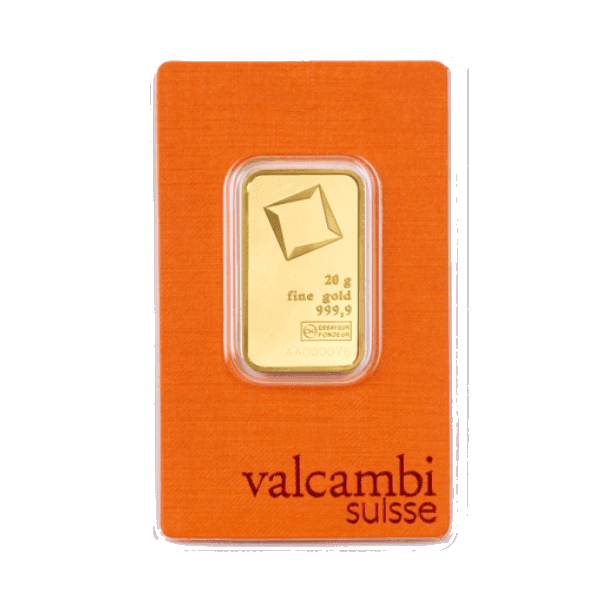 Sztabka złota Valcambi Suisse 20g (au 999,9)