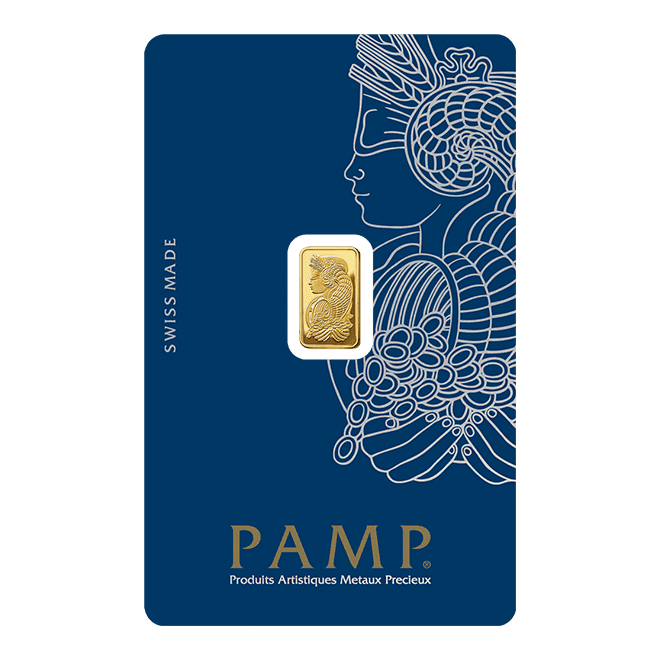 Sztabka złota PAMP 1g (au 999,9)