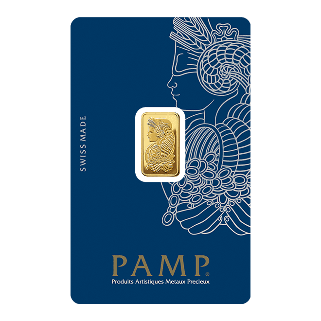 Sztabka złota PAMP 2,5g (au 999,9)