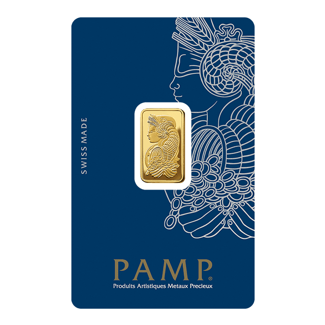 Sztabka złota PAMP 5g (au 999,9)