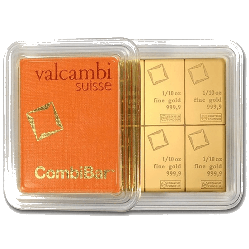 CombiBar 31,1 g (10 x 1/10 oz) Valcambi Suisse (au 999,9)