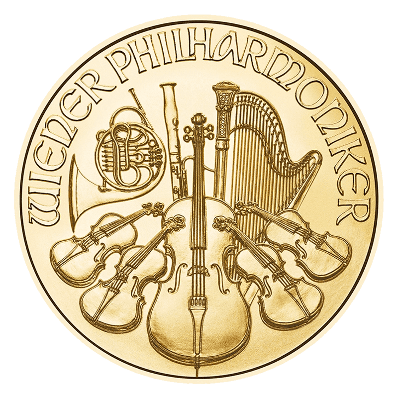 Wiedeński Filharmonik 1 uncja złota (Au 999,9) — Münze Österreich