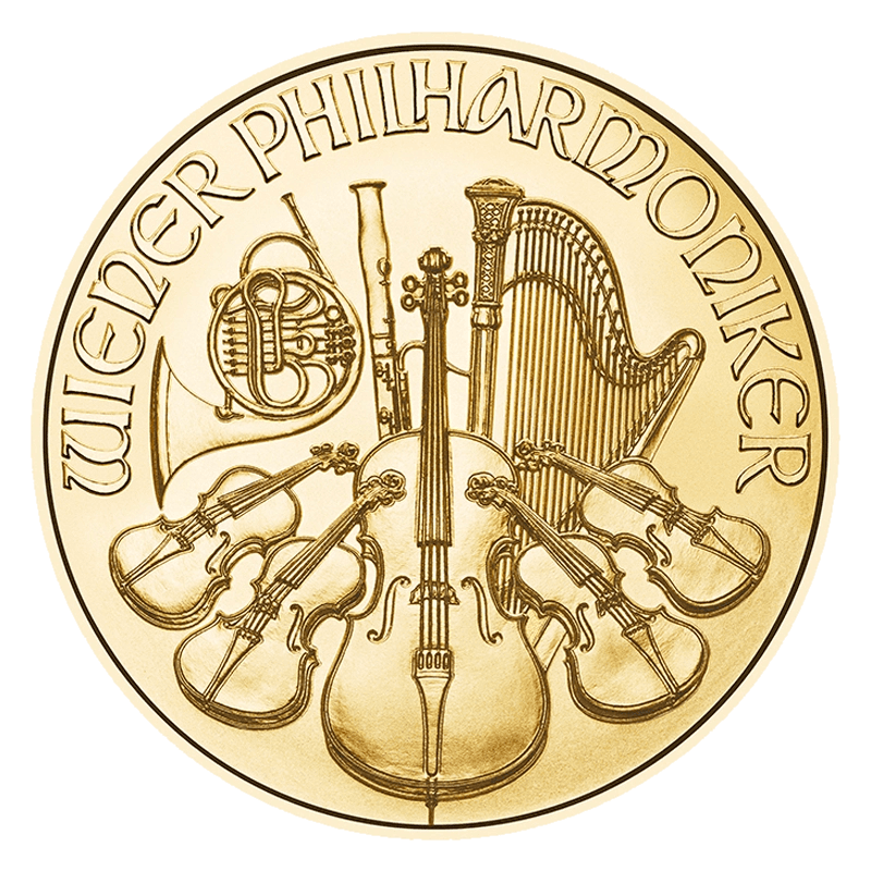 Wiedeński Filharmonik 1 uncja złota (Au 999,9) — Münze Österreich