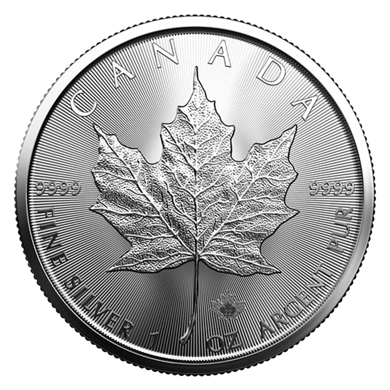 Kanadyjski Liść Klonowy 1 uncja srebra (Ag 999) — Royal Canadian Mint