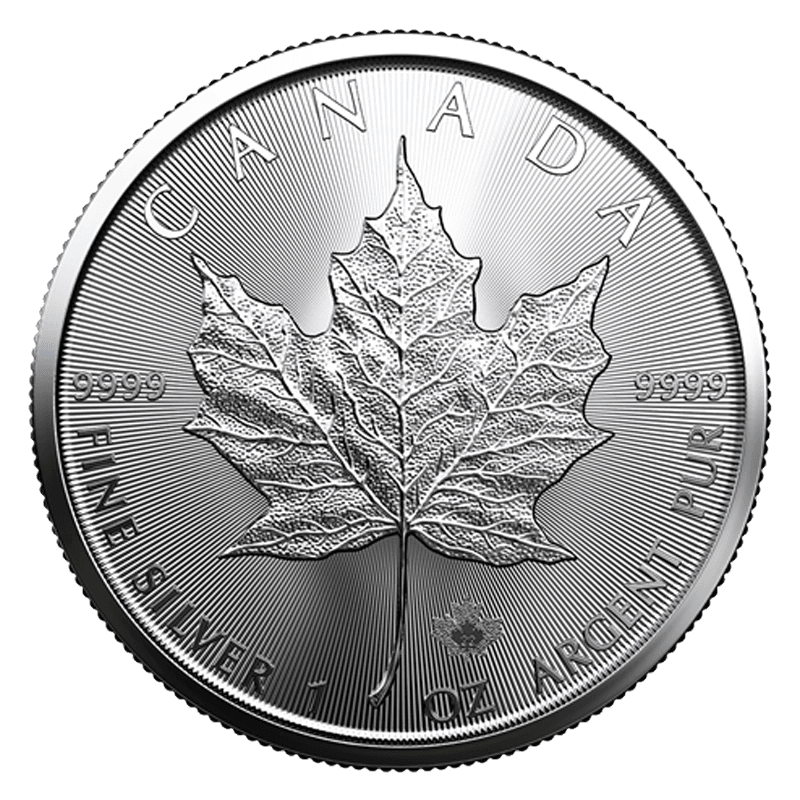 Kanadyjski Liść Klonowy 1 uncja srebra (Ag 999) — Royal Canadian Mint