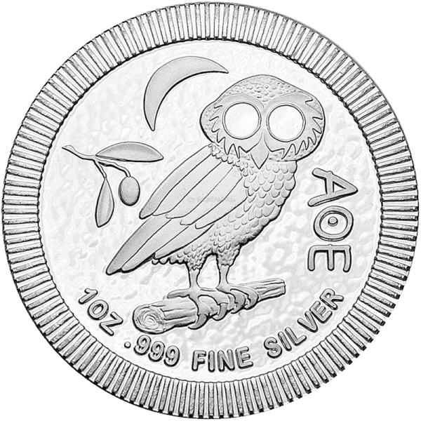 Sowa Ateńska 1 uncja srebra (Ag 999) — Niue Island
