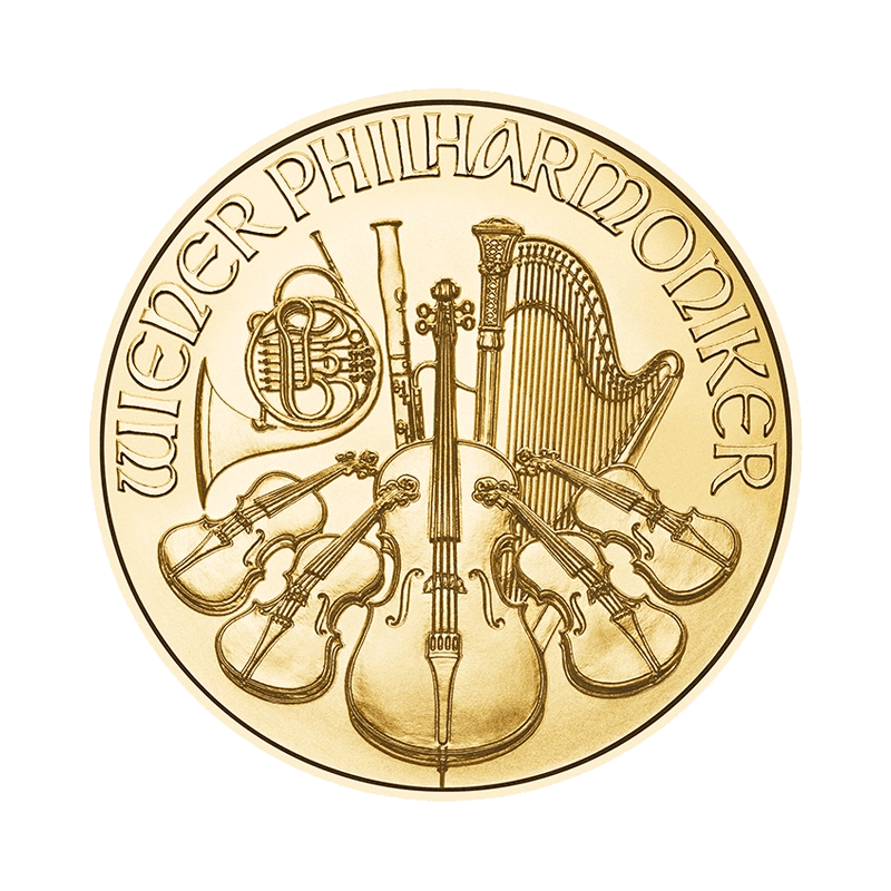 Wiedeński Filharmonik 1/2 uncji złota (Au 999,9) — Münze Österreich