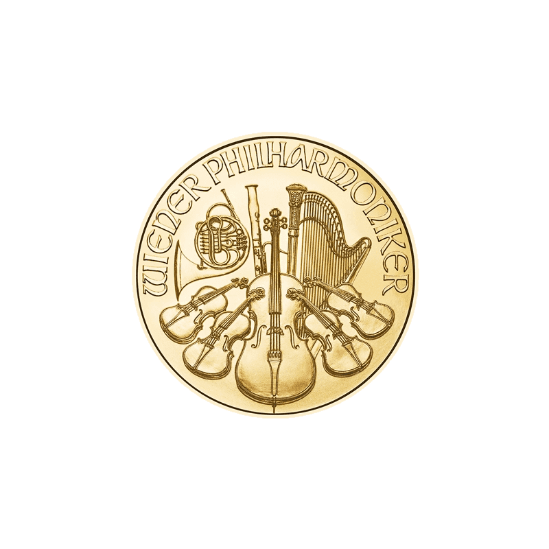 Wiedeński Filharmonik 1/10 uncji złota (Au 999,9) — Münze Österreich