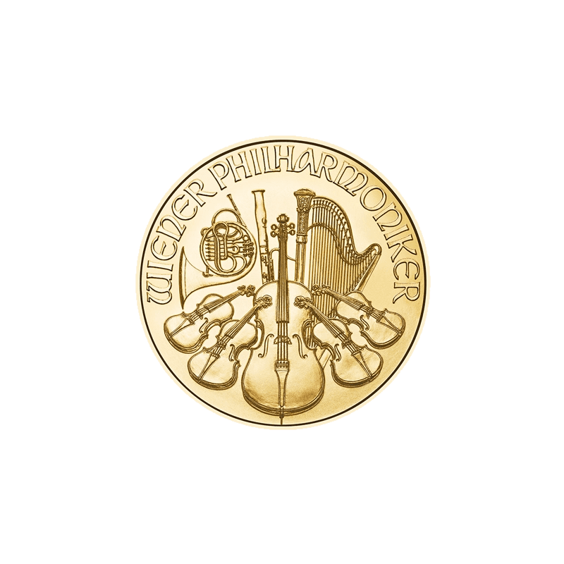 Wiedeński Filharmonik 1/10 uncji złota (Au 999,9) — Münze Österreich
