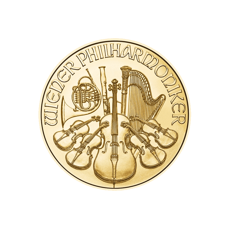 Wiedeński Filharmonik 1/4 uncji złota (Au 999,9) — Münze Österreich