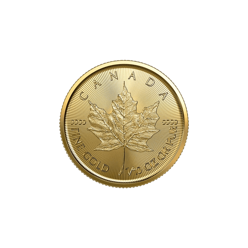 Kanadyjski Liść Klonowy 1/10 uncji złota (Au 999,9) — Royal Canadian Mint