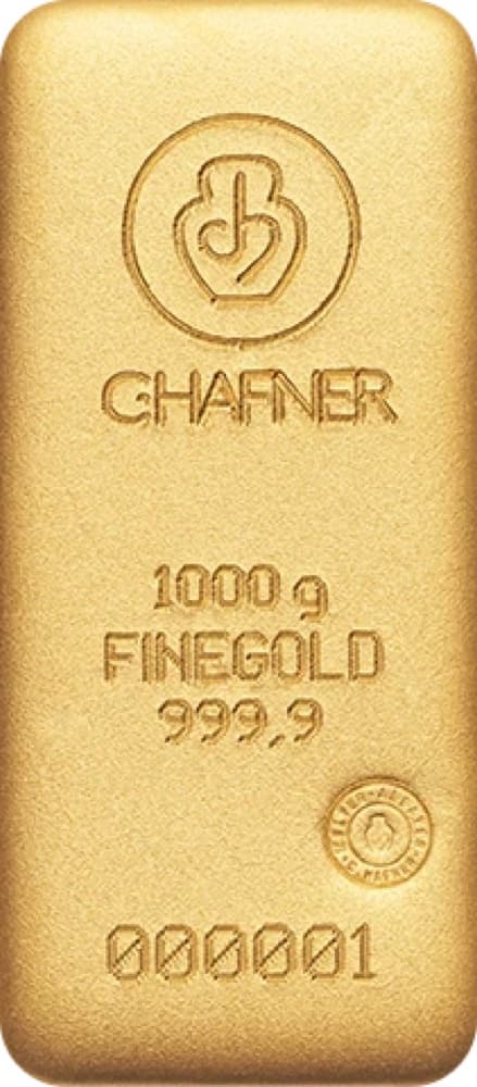 Sztabka złota C.Hafner 1 kg — złoto inwestycyjne 999,9 (LBMA)