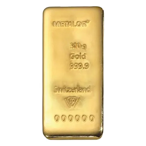 Sztabka złota Metalor 500g