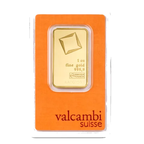 Sztabka złota Valcambi Suisse 1 uncja