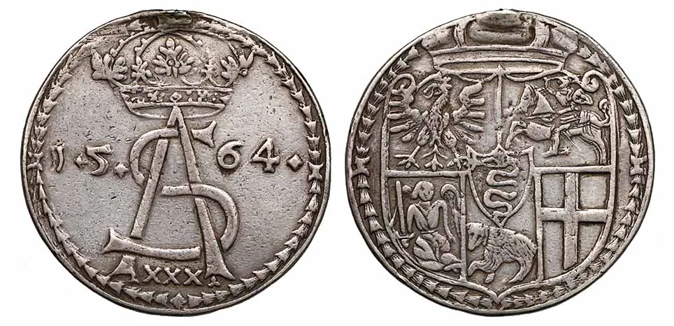 Talar Zygmunta Augusta z 1564 wybity w Wilnie