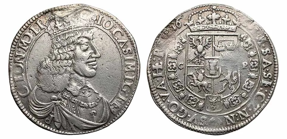 Talar Jana II Kazimierza z 1650 wybity w Krakowie