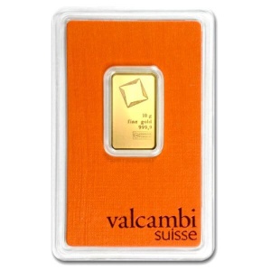 Sztabka złota Valcambi Suisse 10g