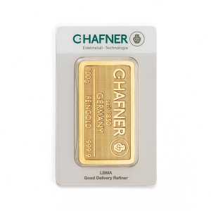 Sztabka złota C.Hafner 100g