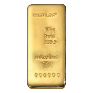 Sztabka złota Metalor 500g