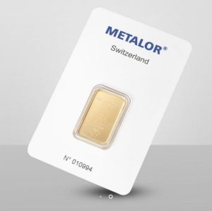 Sztabka złota Metalor 5g
