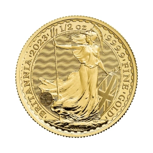 Britannia 1/2 uncji złota
